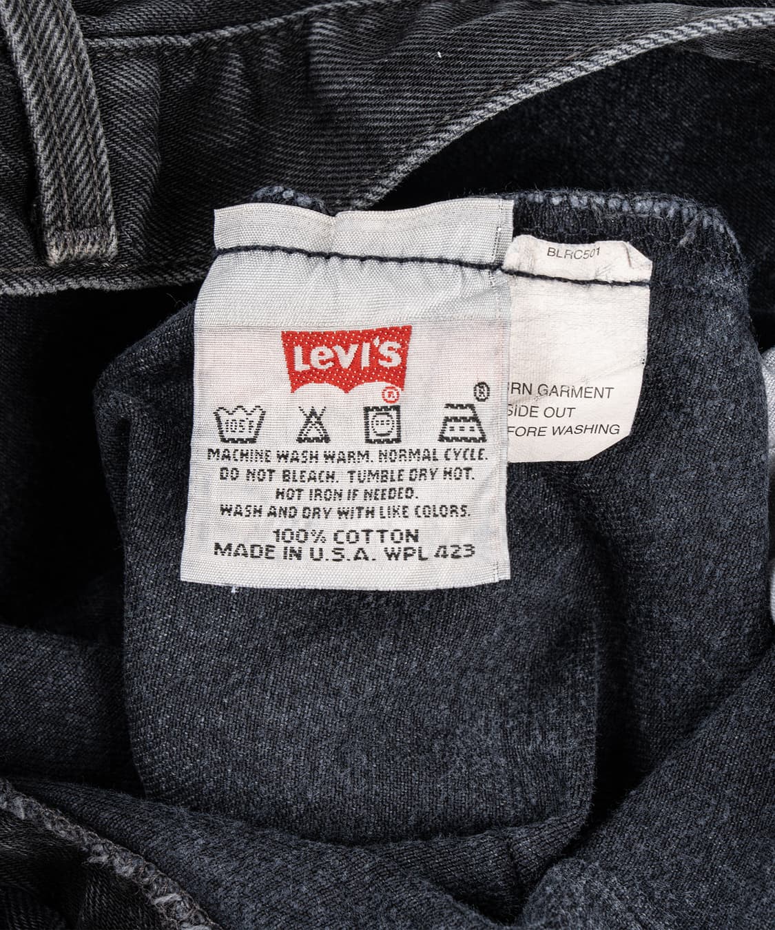 (32) 90's 리바이스 501 USA Made Black Washed 상품이미지9