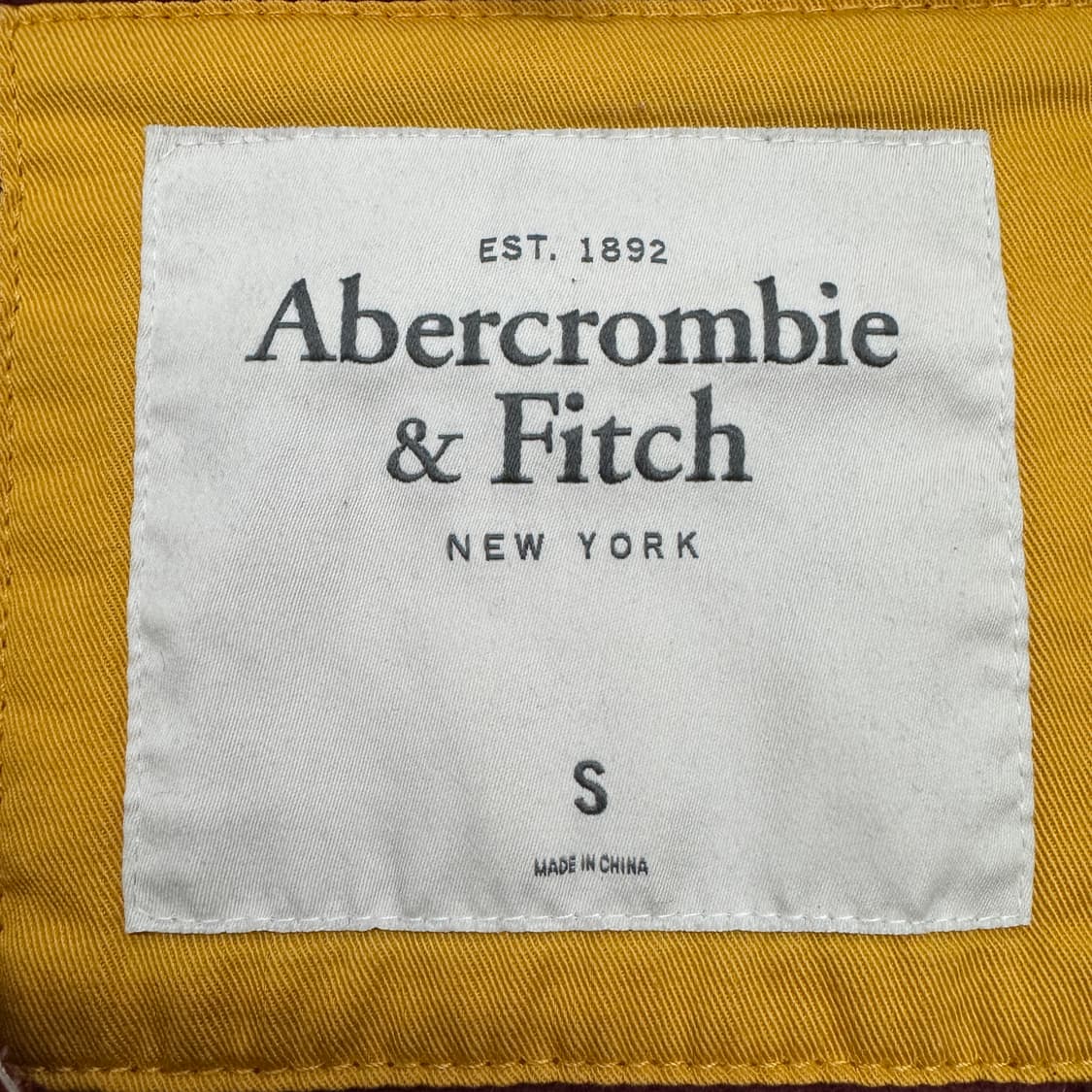 아베크롬비 Y2K 아치로고 버건티 후드집업 상품이미지5