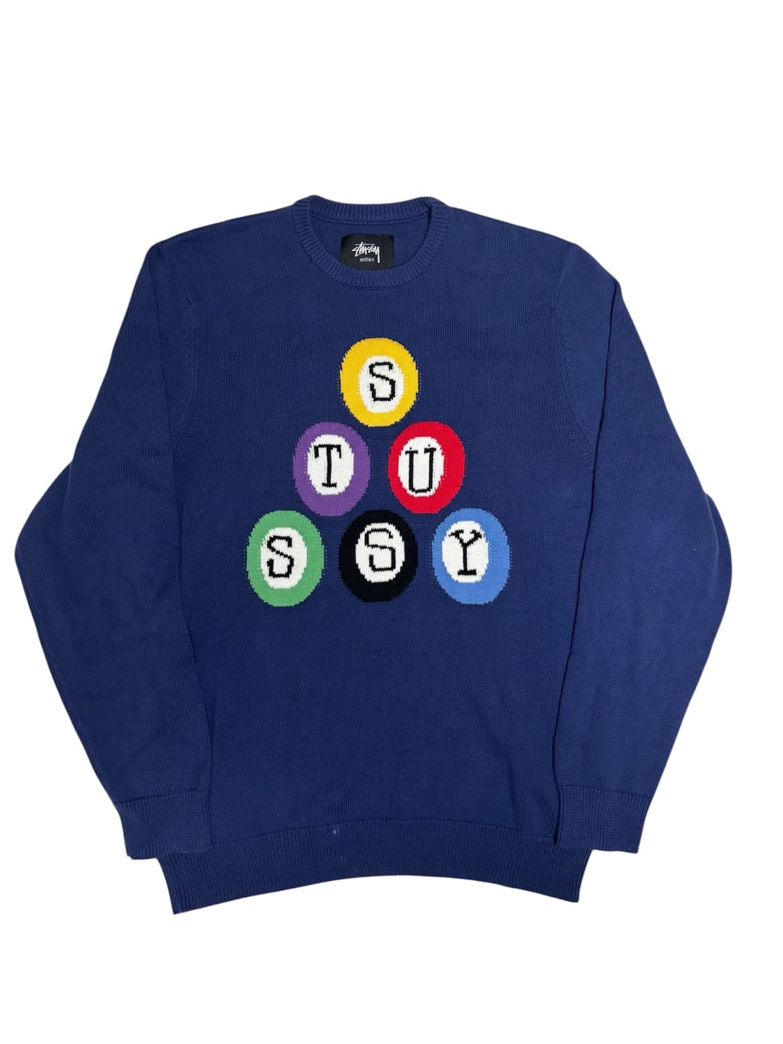 스투시 빌리아드 8볼 스웨터 니트 L 상품이미지1