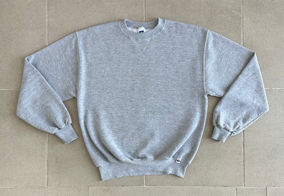 90s 빈티지 러셀 스웻셔츠 그레이 M 상품이미지1