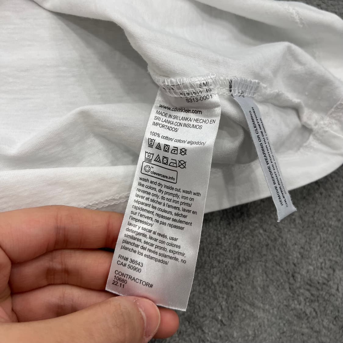 M 캘빈클라인 ck로고 반팔 티셔츠 상품이미지4