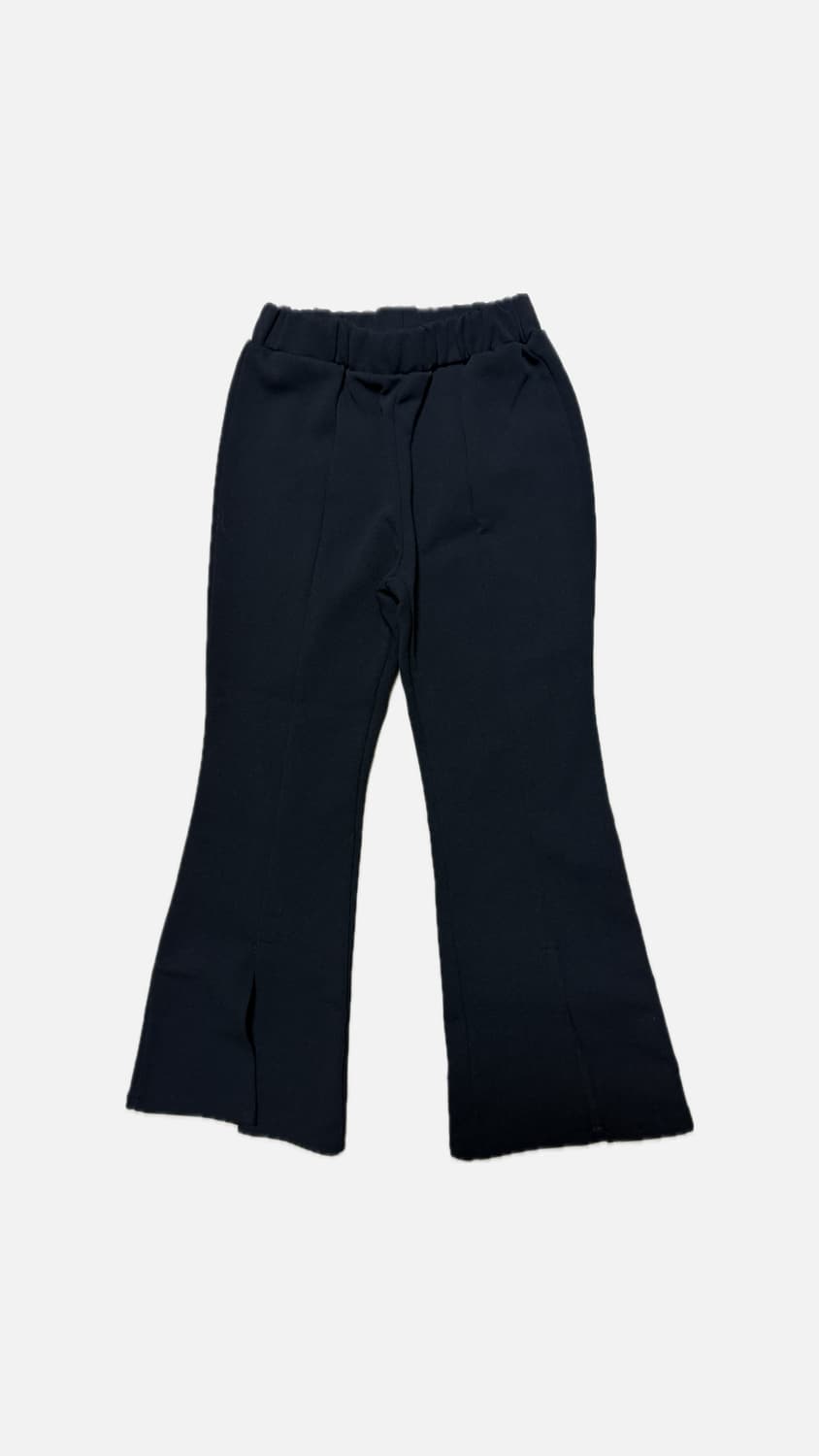 앞 트임 부츠컷 기모 트레이닝 팬츠 상품이미지1