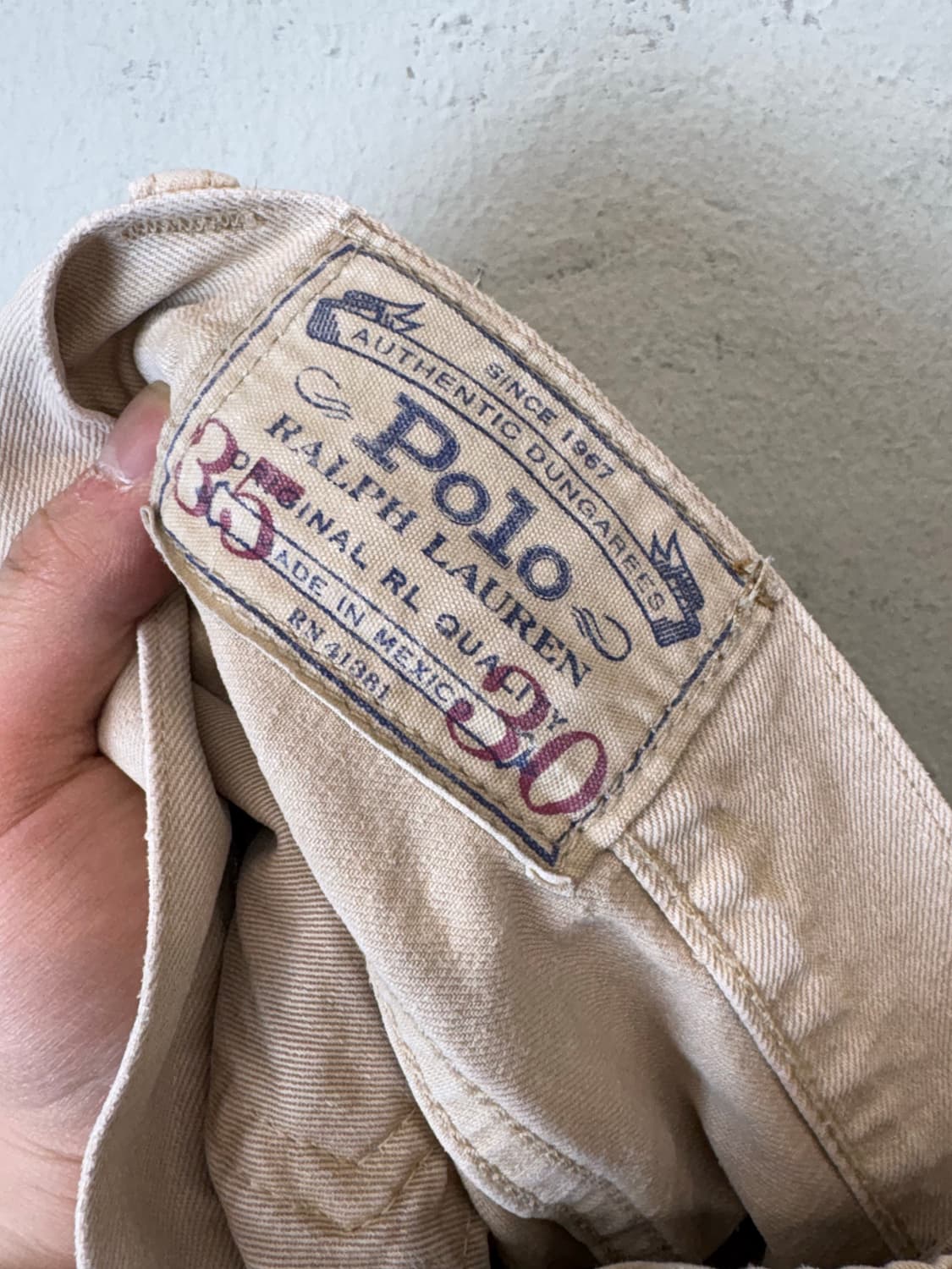 폴로랄프로렌 빈티지 워싱 스트레이트 데님팬츠 상품이미지9