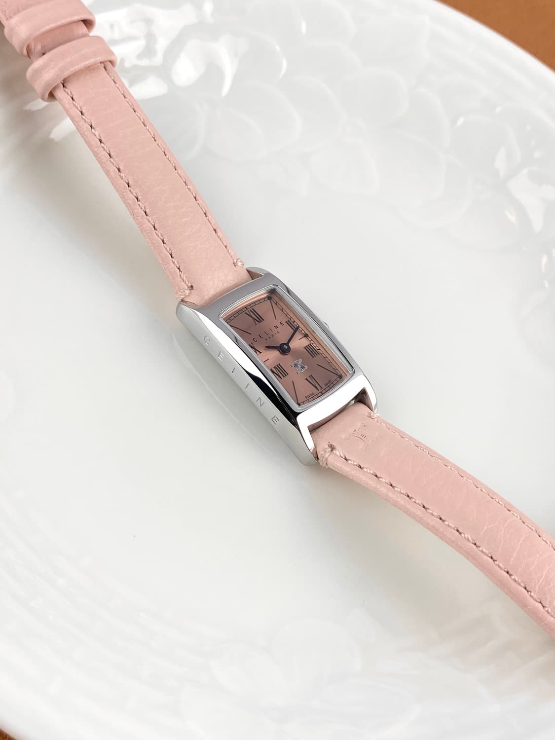  [FULL SET]CELINE lady pink square watch 상품이미지4