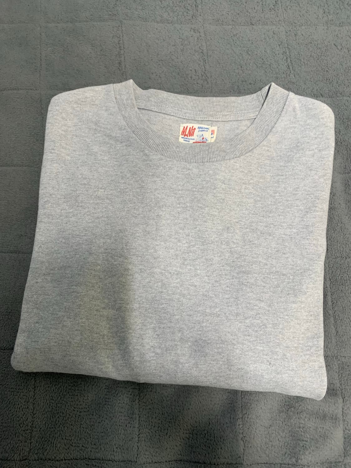 M.Nii 엠니 긴팔 티셔츠 L 회색 상품이미지6