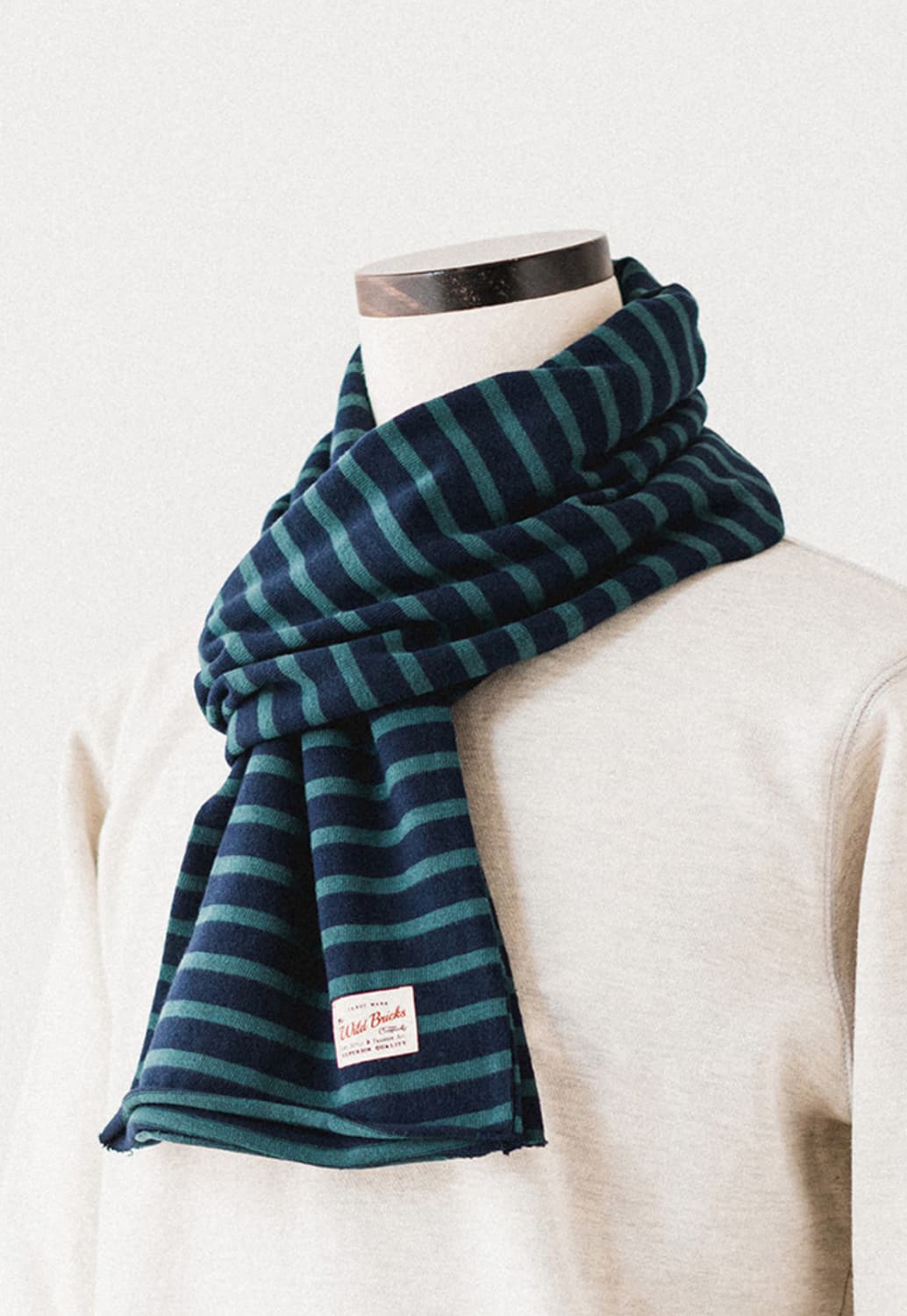 와일드브릭스 스트라이프 코튼 머플러 목도리 wild bricks 상품이미지5