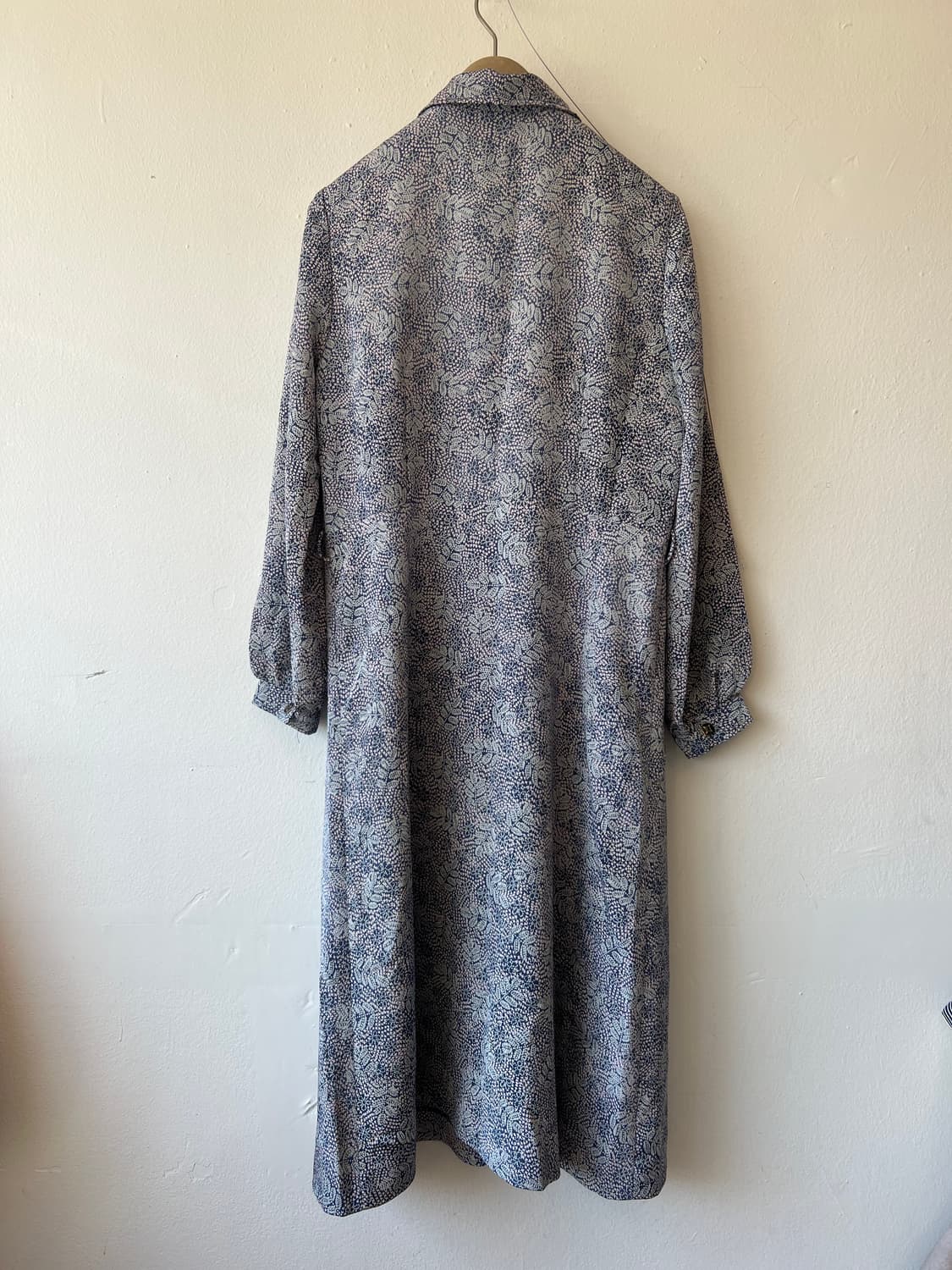 일본수입 여성 플로럴 퍼프소매 롱원피스 상품이미지3