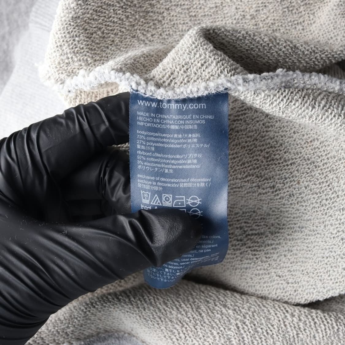 타미힐피거 스몰 로고 기모 크루넥 맨투맨 XL 상품이미지6