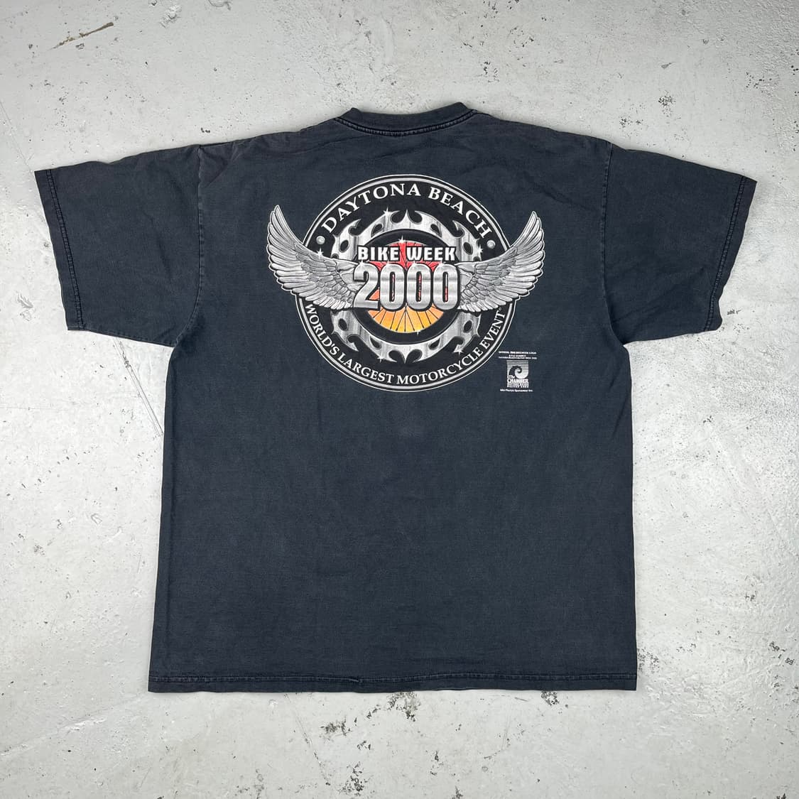 빈티지 2000 데이토나 비치 바이크 위크 포켓 반팔 상품이미지2