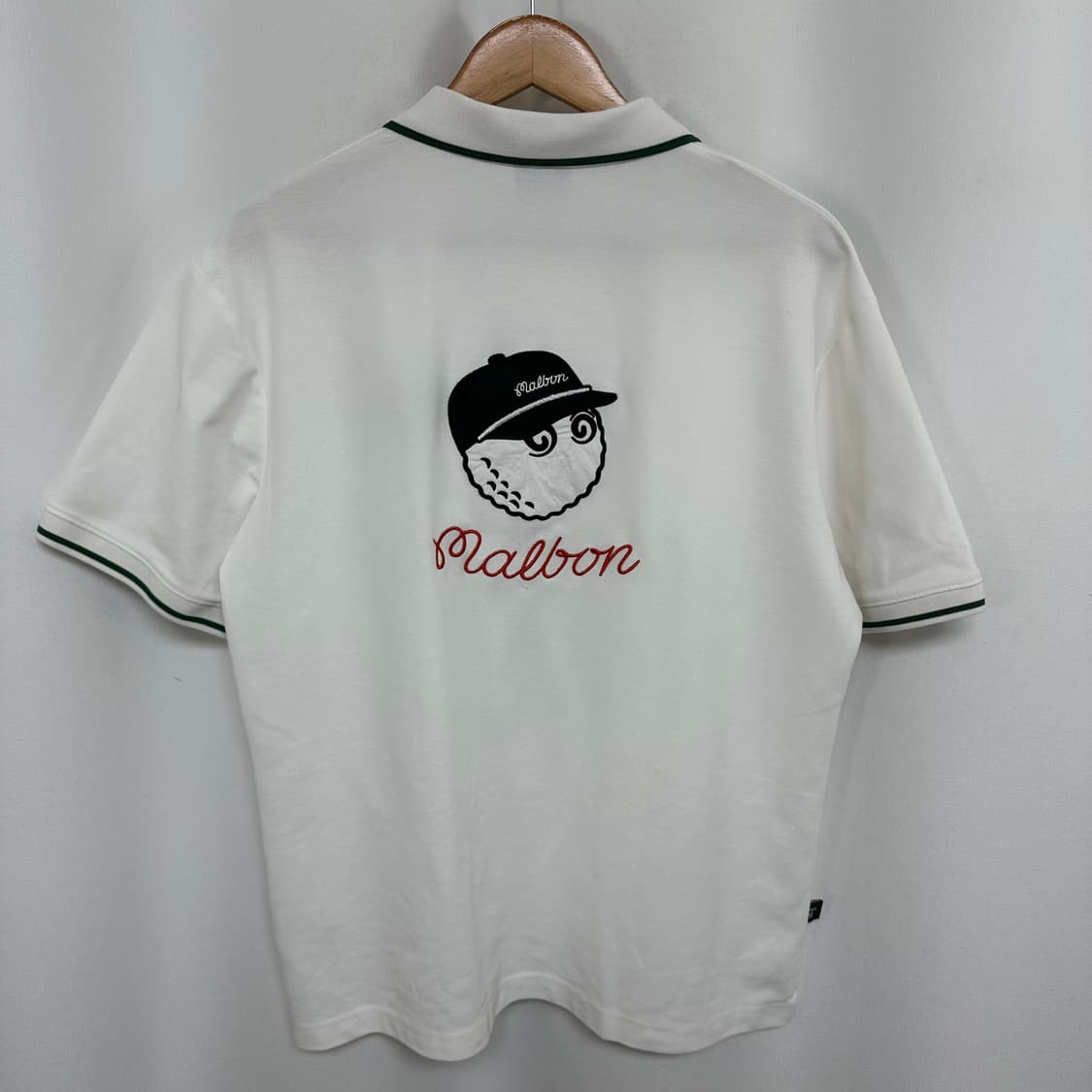   말본 남자 골프 카라 반팔티 화이트 100 L  상품이미지6