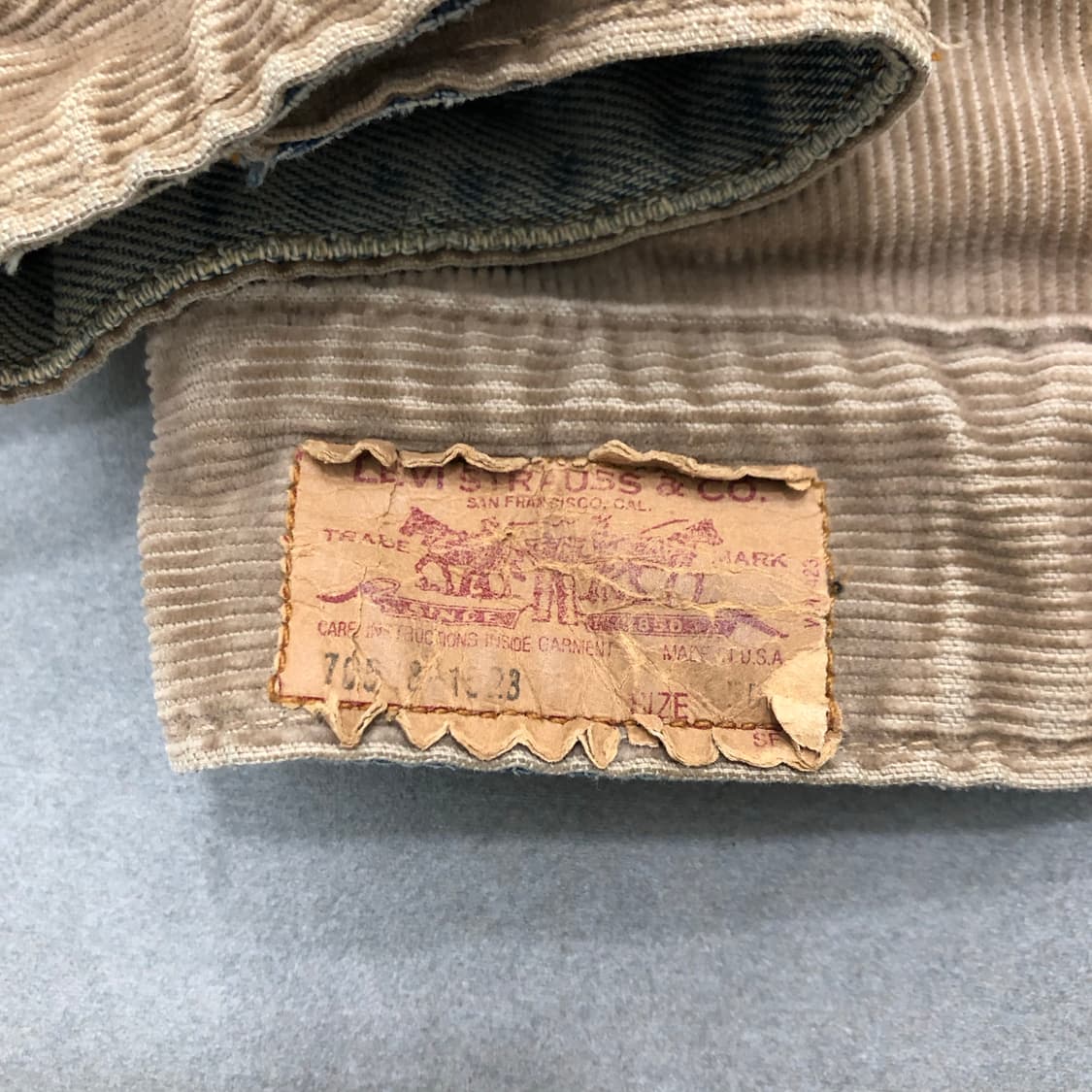 리바이스 usa 미국 리버서블 양면 코듀로이 데님 청자켓 상품이미지7