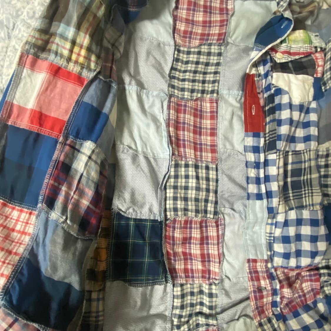 패치워크 셔츠  상품이미지2