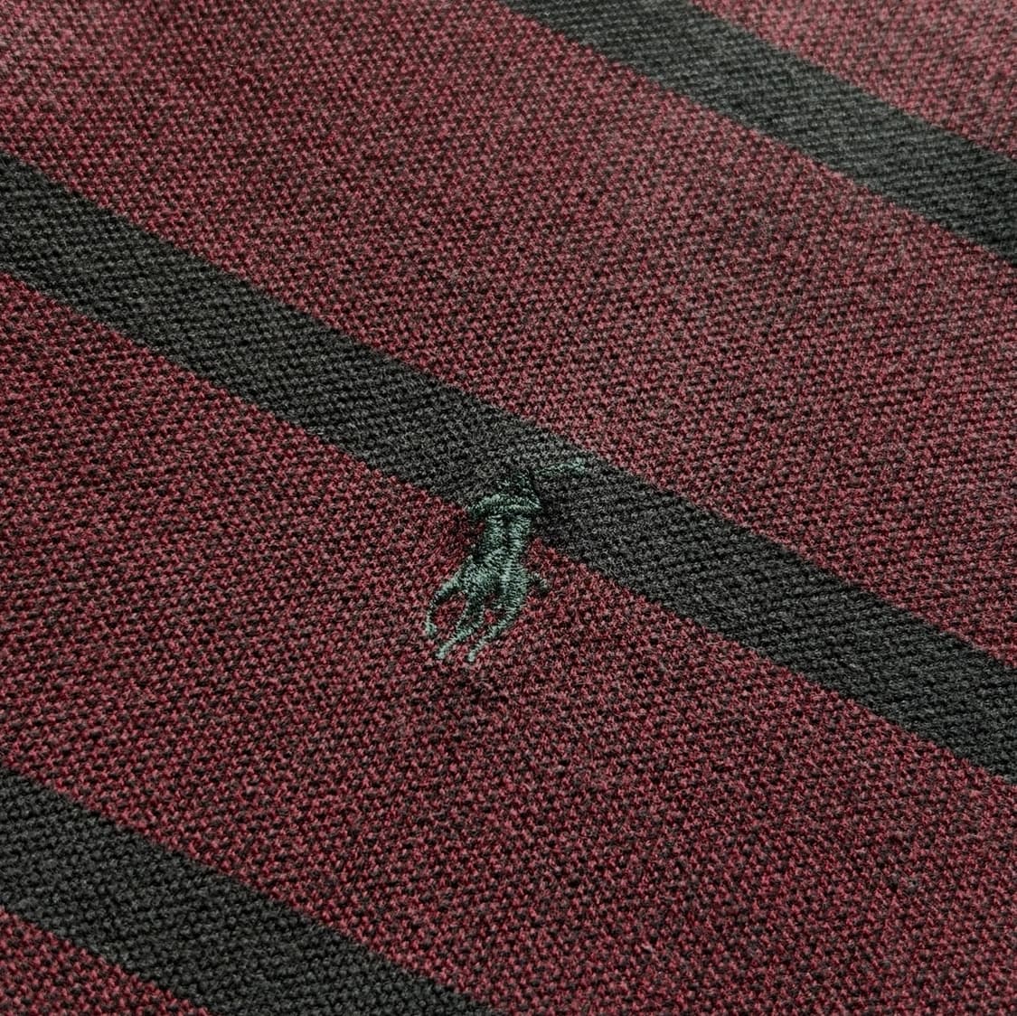 폴로 랄프로렌 버건디 스트라이프 럭비티 상품이미지4