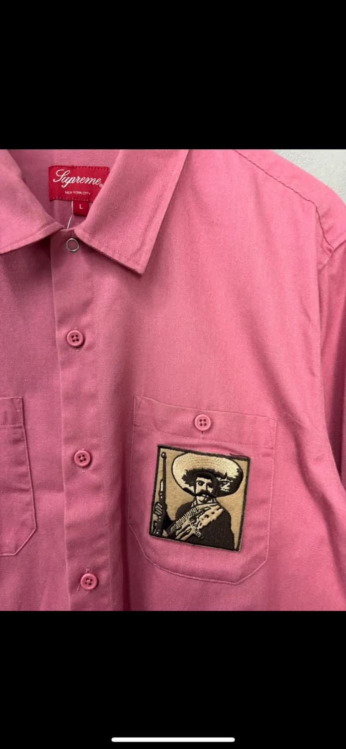 슈프림 17F 자파타 로즈핑크 워크셔츠 H1791 상품이미지3