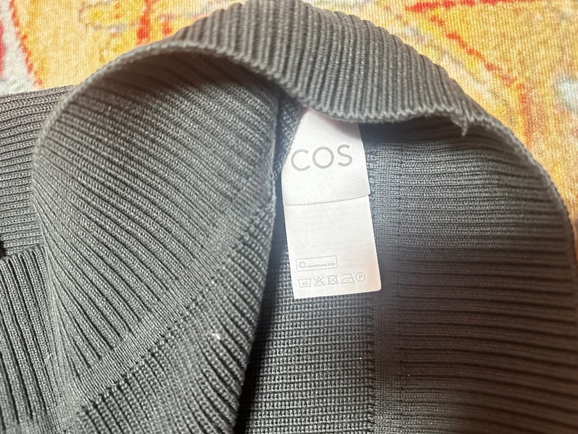 COS 하프집업 니트 스웨터 그레이 S 상품이미지3