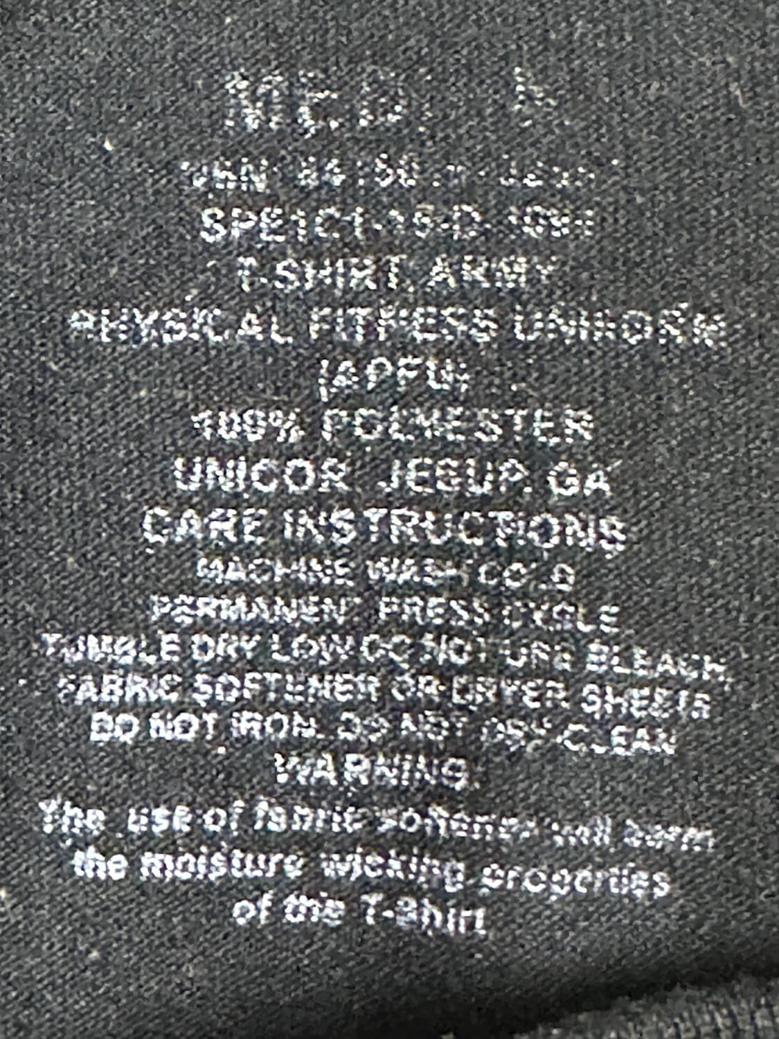 미육군 APFU 체육복 트레이닝 반팔 티셔츠 (M) (1) 상품이미지7