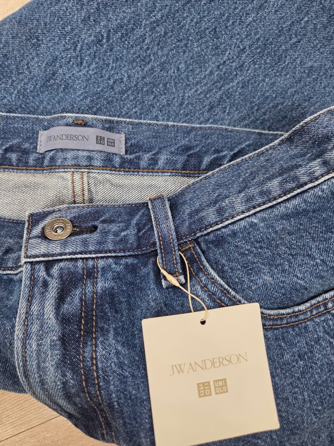 (새상품)유니클로 JWA 앤더슨 스트레이트 진 64블루 32 상품이미지6