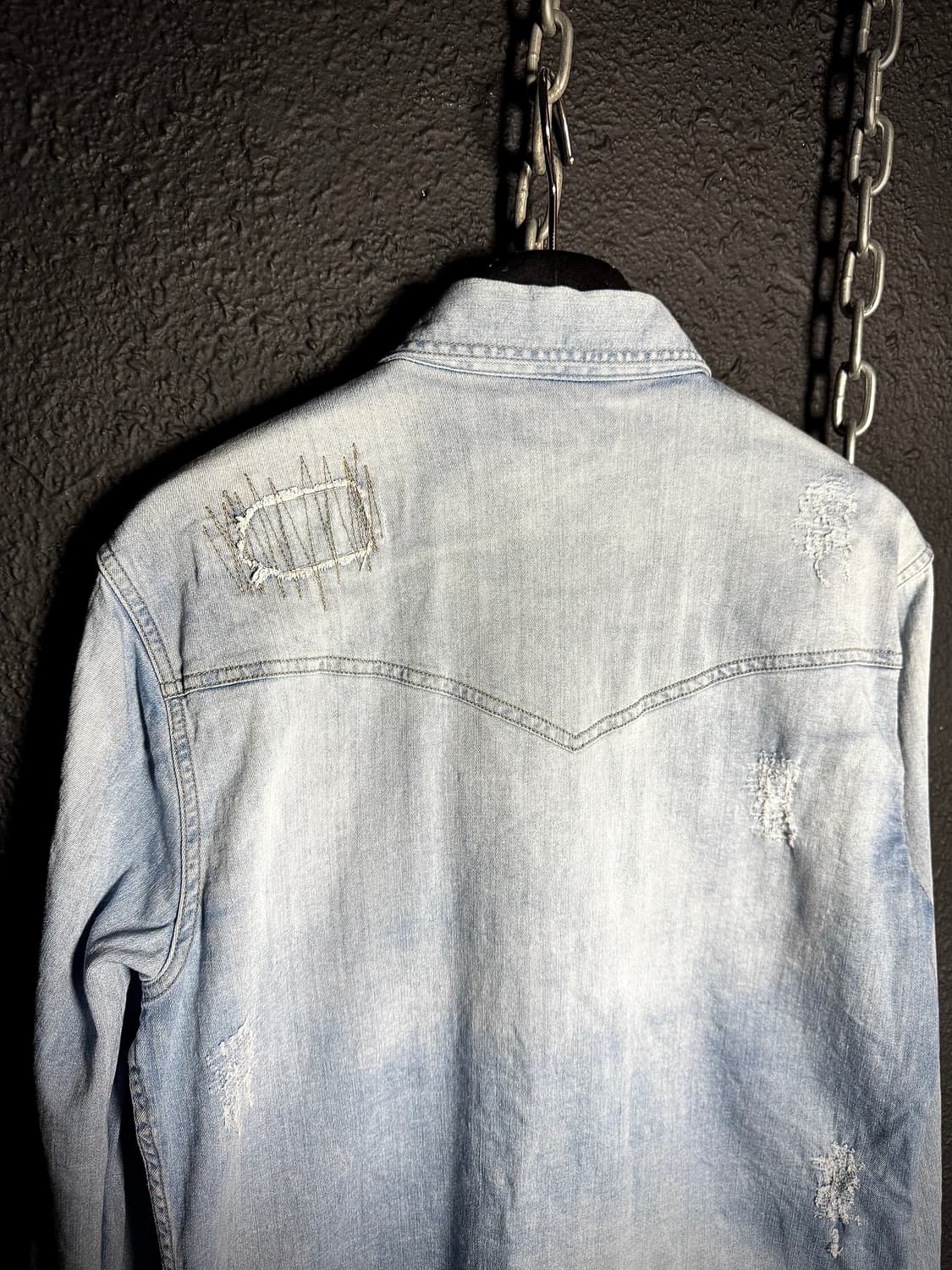 in the attic – Damaged Western Denim Shi 상품이미지7