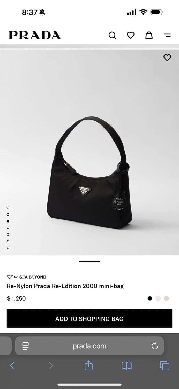 프라다 Re-Nylon Prada Re-Edition 2000 미니백 상품이미지6