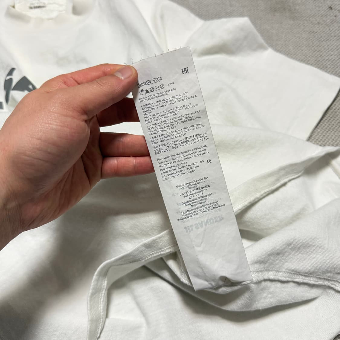 질샌더 x 아크테릭스 스카치 로고 반팔 상품이미지6