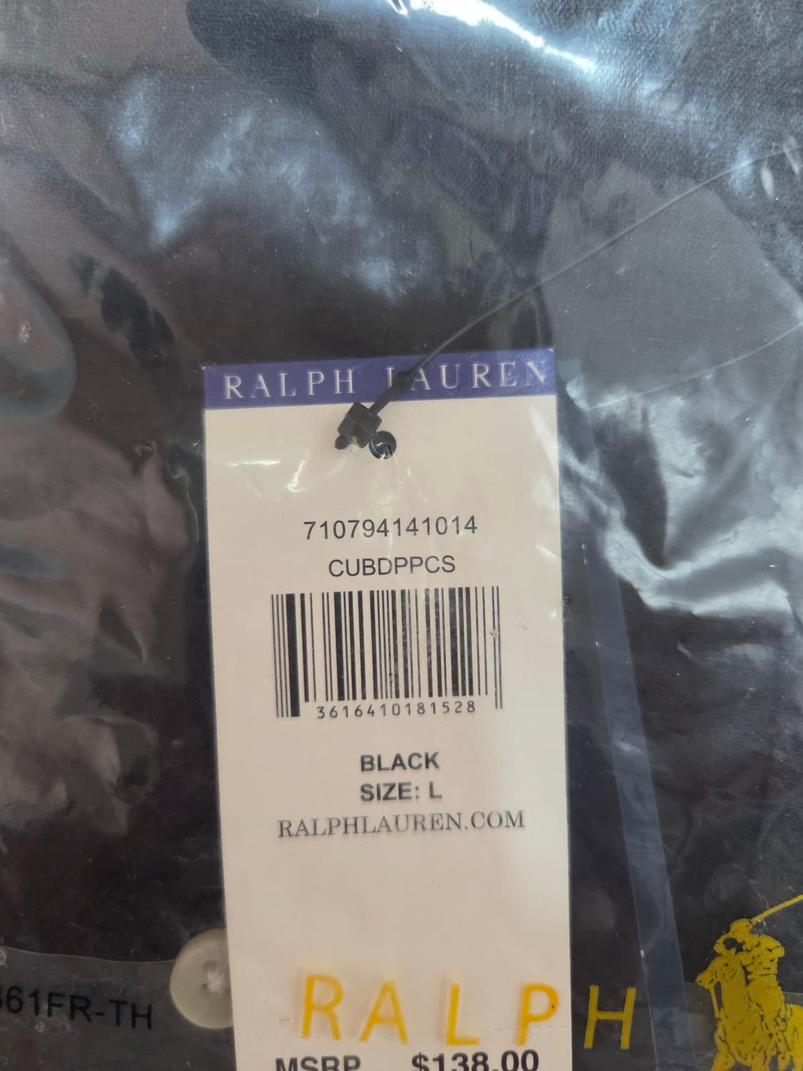 (새상품)폴로 랄프로렌 포니로고 자수 린넨 셔츠 블랙 L 상품이미지3