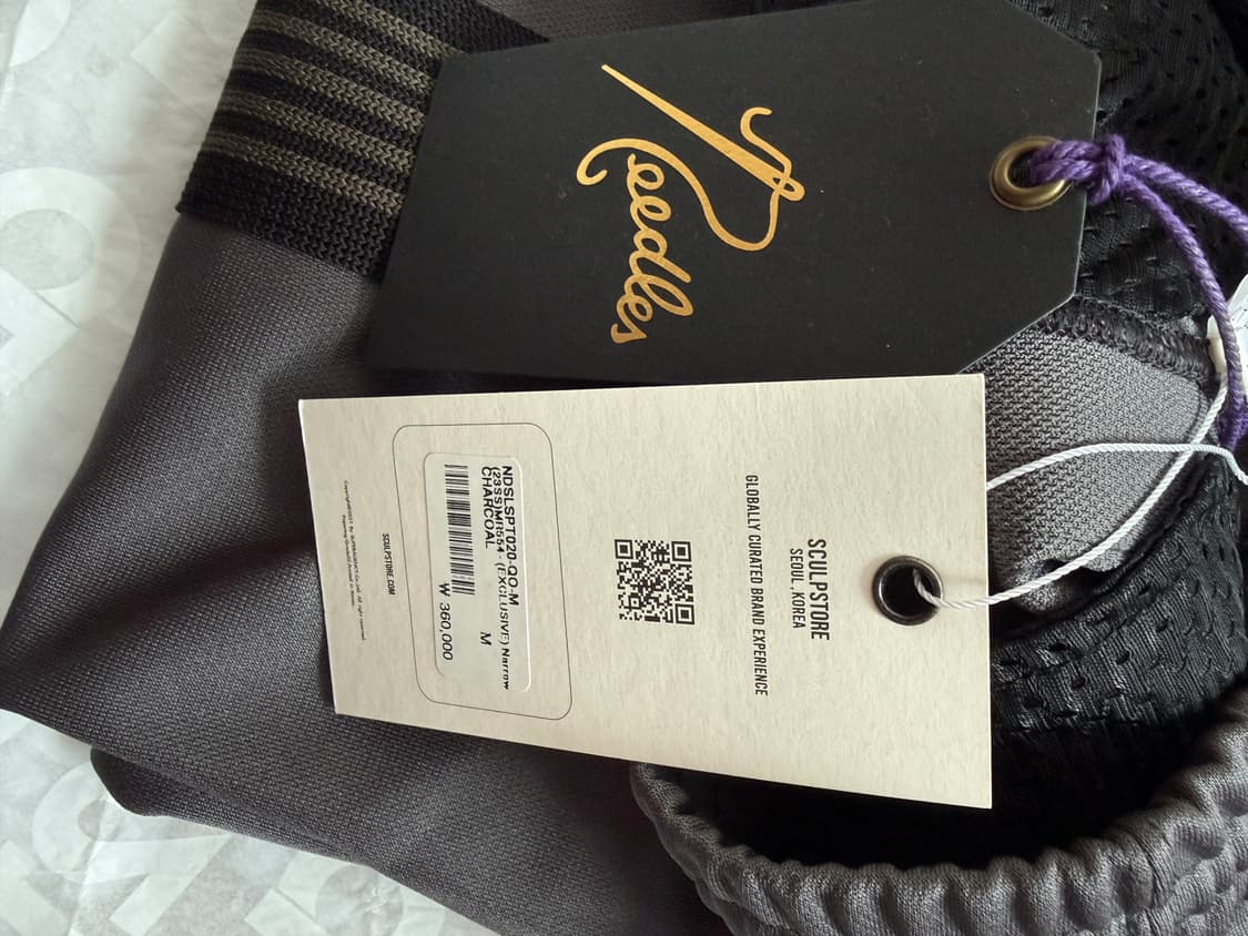 니들스 스컬프스토어 한정 내로우 트랙팬츠 차콜 M 상품이미지5