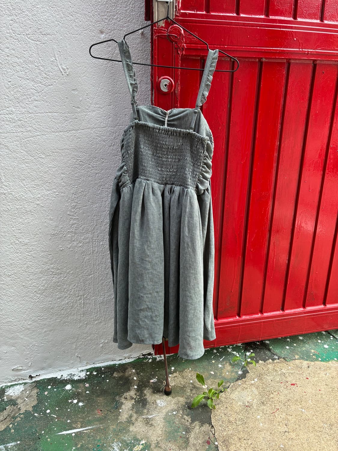 Gray frill sleeveless ops 🖨️  상품이미지4