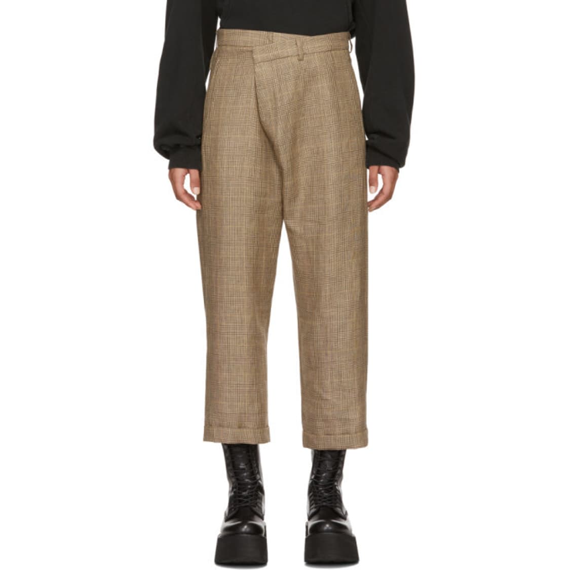 R13 알써틴 크로스오버 체크 팬츠  상품이미지1