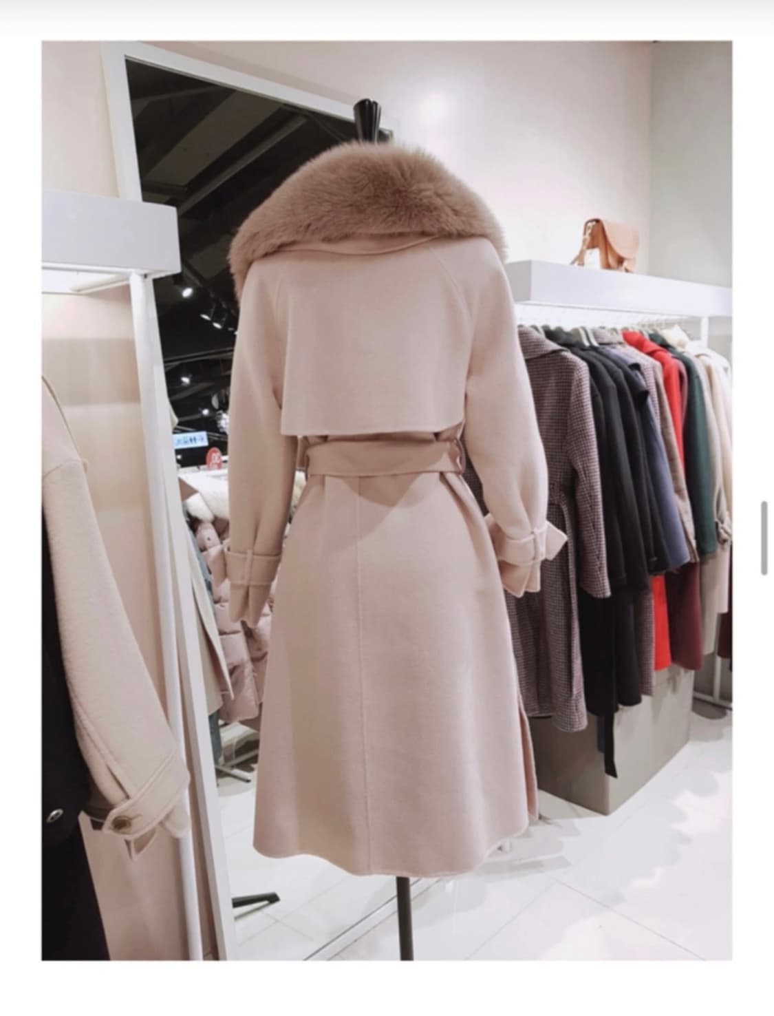 (정가60만원 거의새상품)EnC 폭스퍼 코트 거의새것 상품이미지3