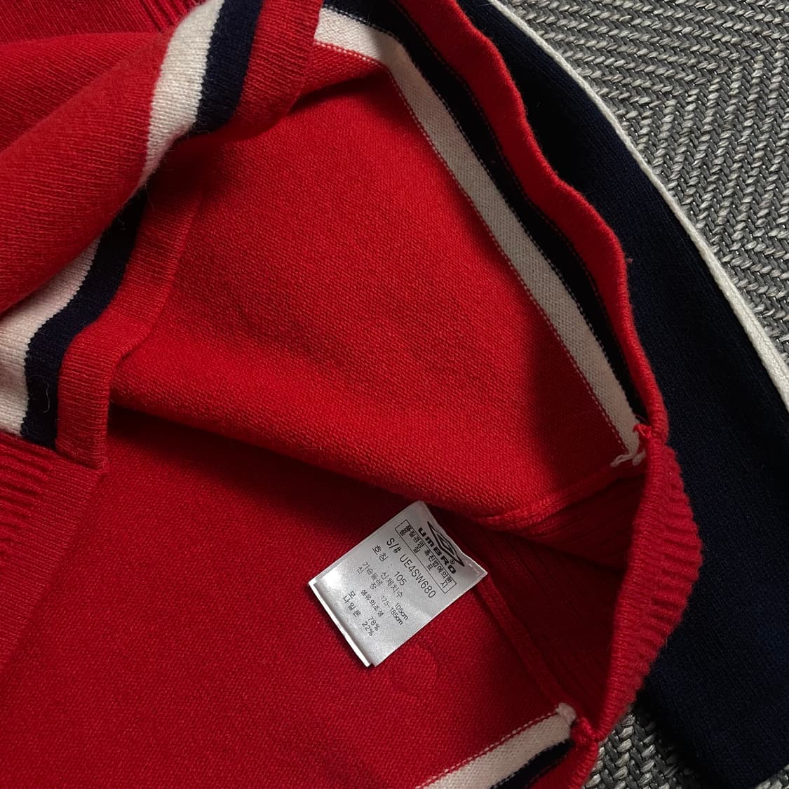 00s 엄브로 잉글랜드 국대 레트로 니트o 3820 상품이미지6