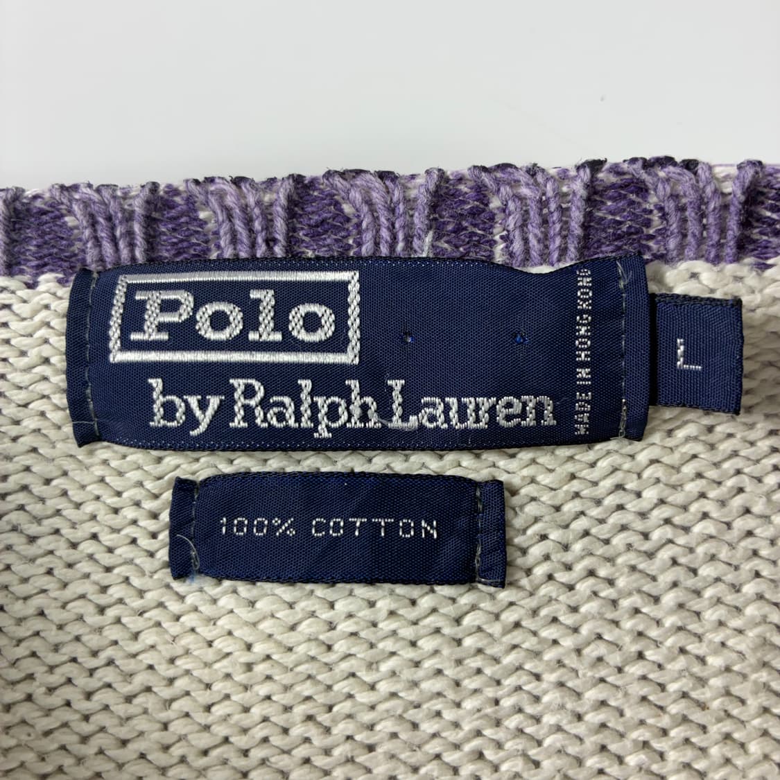 Polo  폴로 랄프로렌 90,s 코튼 파스텔 스트라이프 니트  상품이미지4