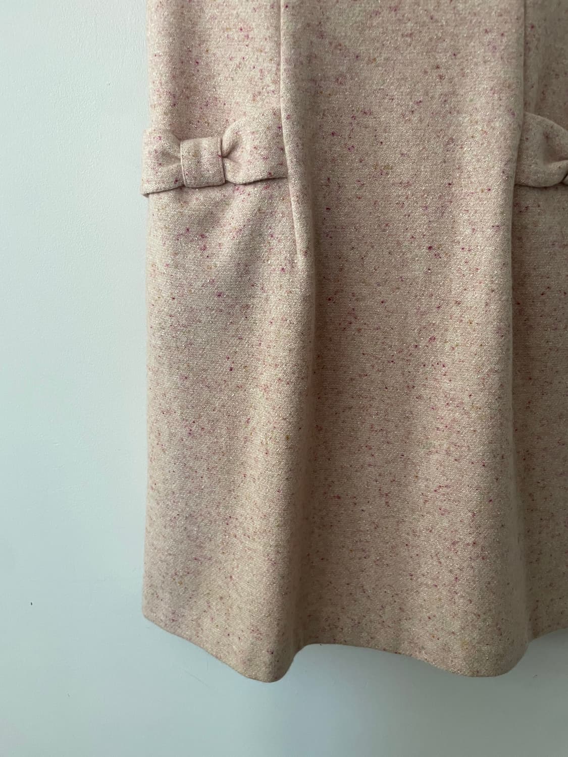 vintage ribbon rabbit fur midi dress 상품이미지7