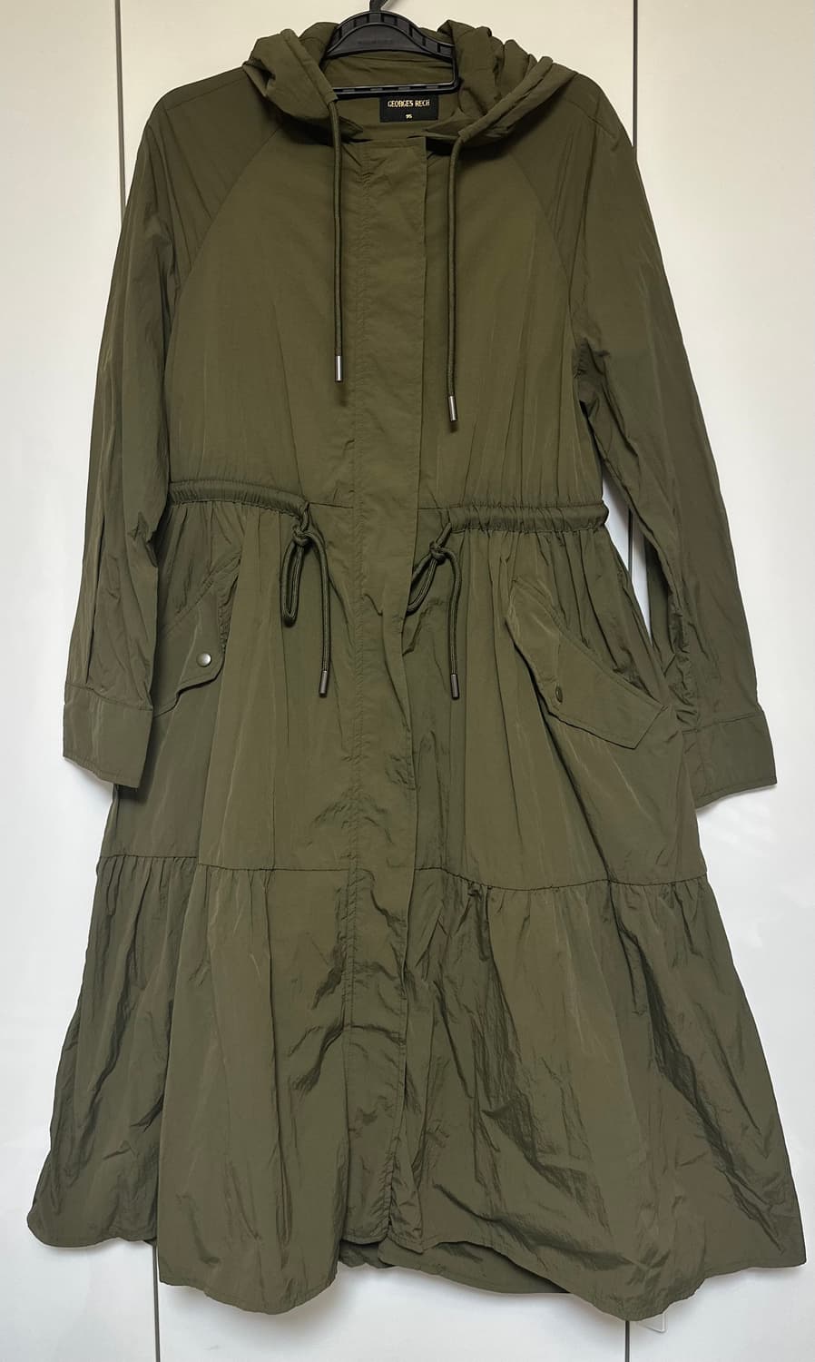 GEORGES RECH 후드 원피스핏야상 롱 코트 카키  상품이미지2