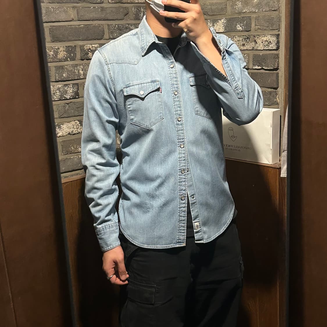 M) 리바이스 투포켓 웨스턴 데님 셔츠 상품이미지10