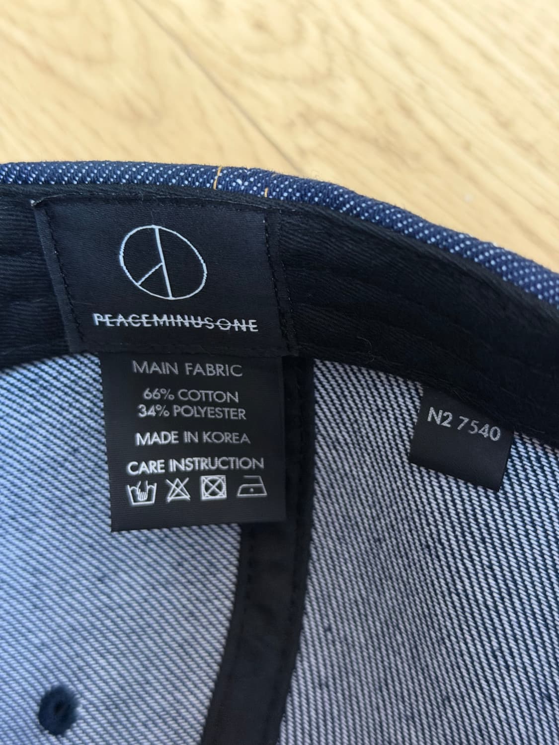 피스마이너스원 5패널 캡 #1 블루 상품이미지3