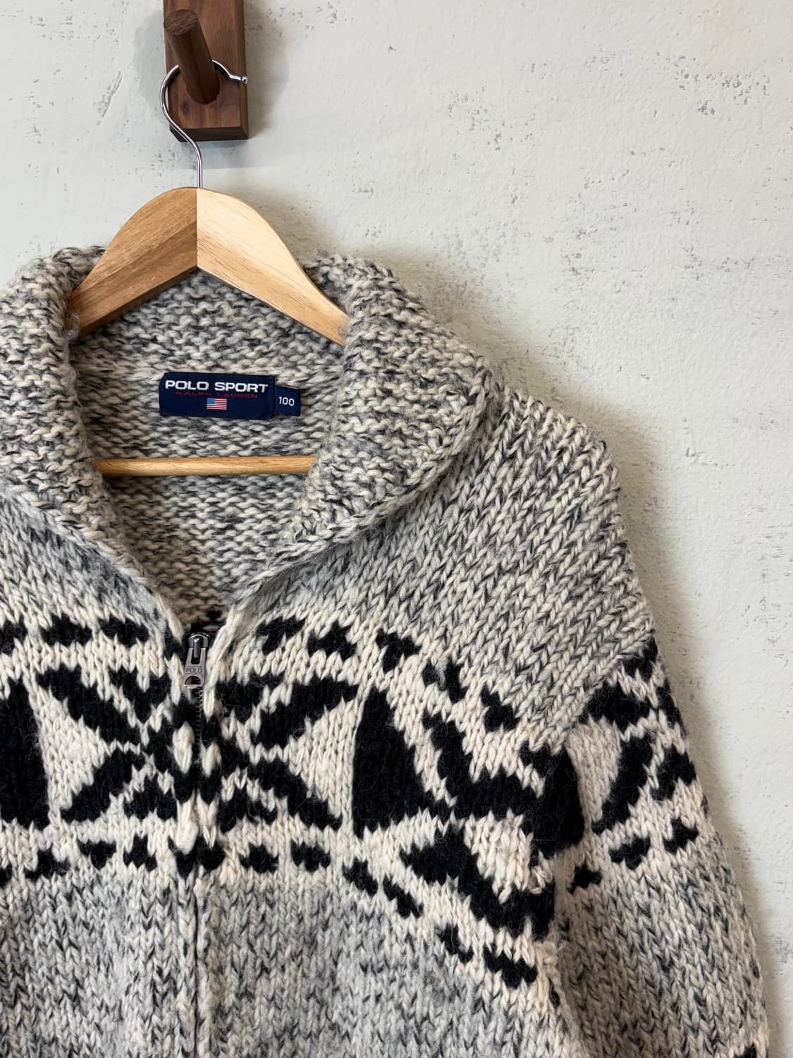 폴로스포츠 빈티지 램스울 코위찬 자켓 상품이미지3