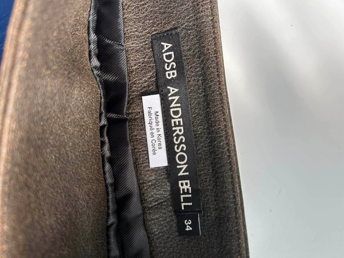 [34] 앤더슨벨 콤보 레이싱 레더 스커트 상품이미지6