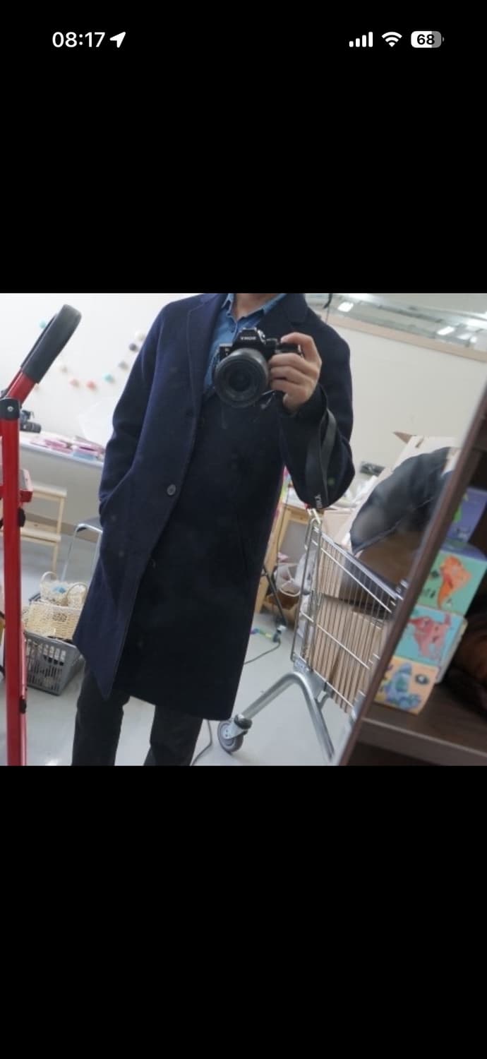 띠어리 들랭시 디바이스 울 캐시미어 코트 / 네이비 / L 상품이미지7