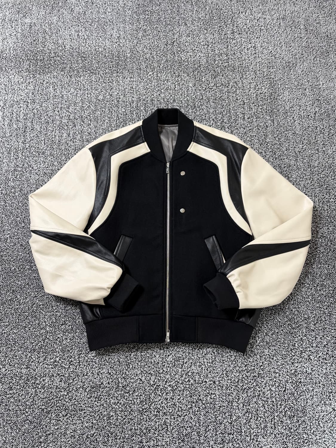 빈티지9. 옐무드 남여 서킷 레이서 가죽 바시티 자켓 (택포) 상품이미지1