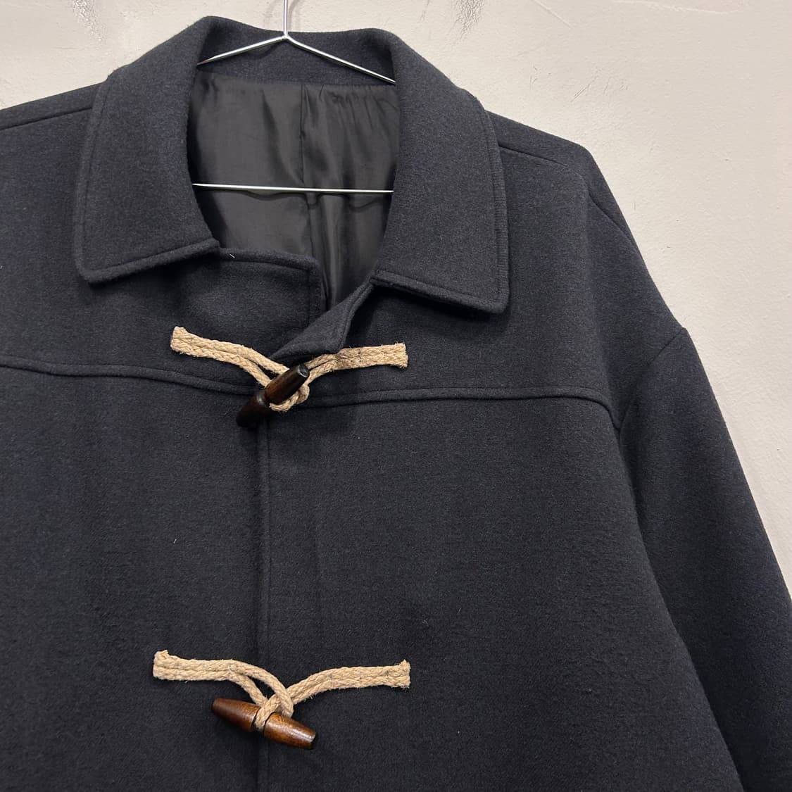 원포인트 서울 울 헤링본 카라 더플 롱코트 상품이미지1