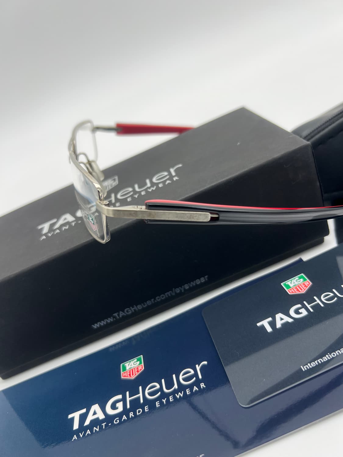 태그호이어 TAG Heuer 직사각 반무테 안경 TH 3001 005 상품이미지3