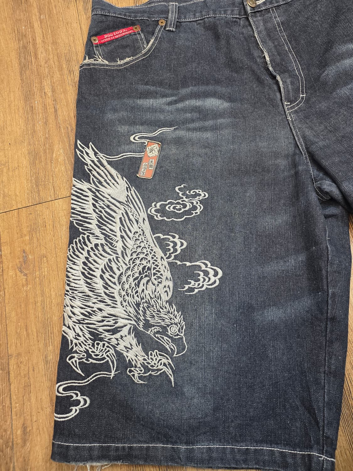 DOGTOWN 독타운 데님 반바지 독수리 자수 상품이미지5