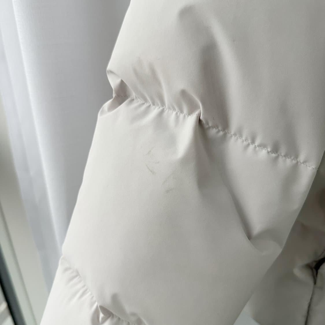 내셔널 지오그래픽 와펜 다운 패딩 라이트 그레이 S 상품이미지7