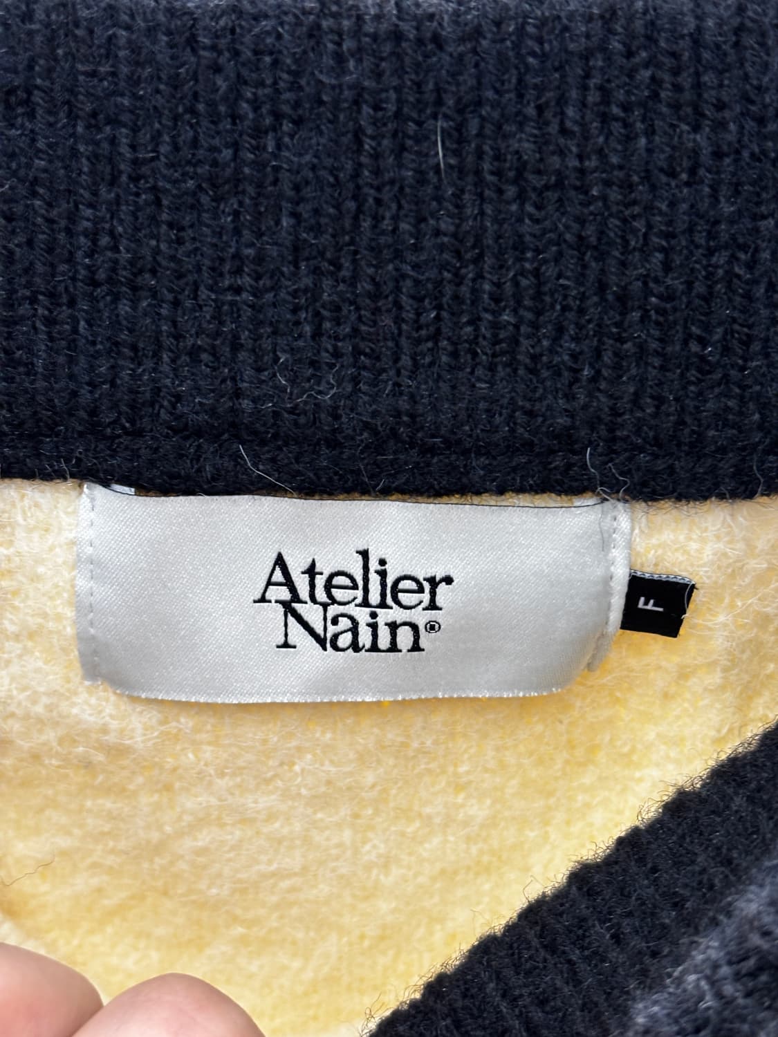 아틀리에 나인 아이보리 니트 미니스커트 F 상품이미지4