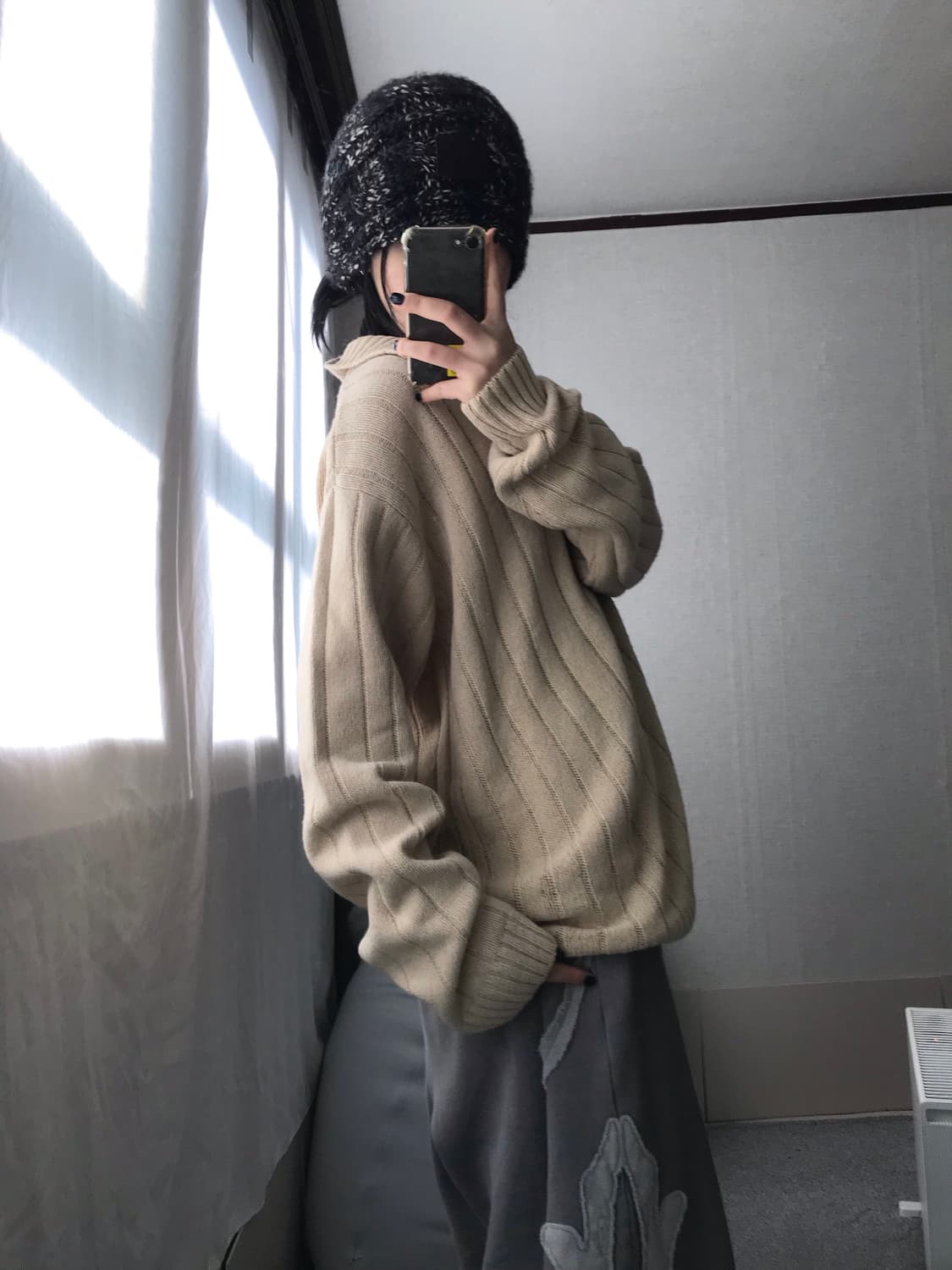 빈폴 베이지 카라 니트 상품이미지6