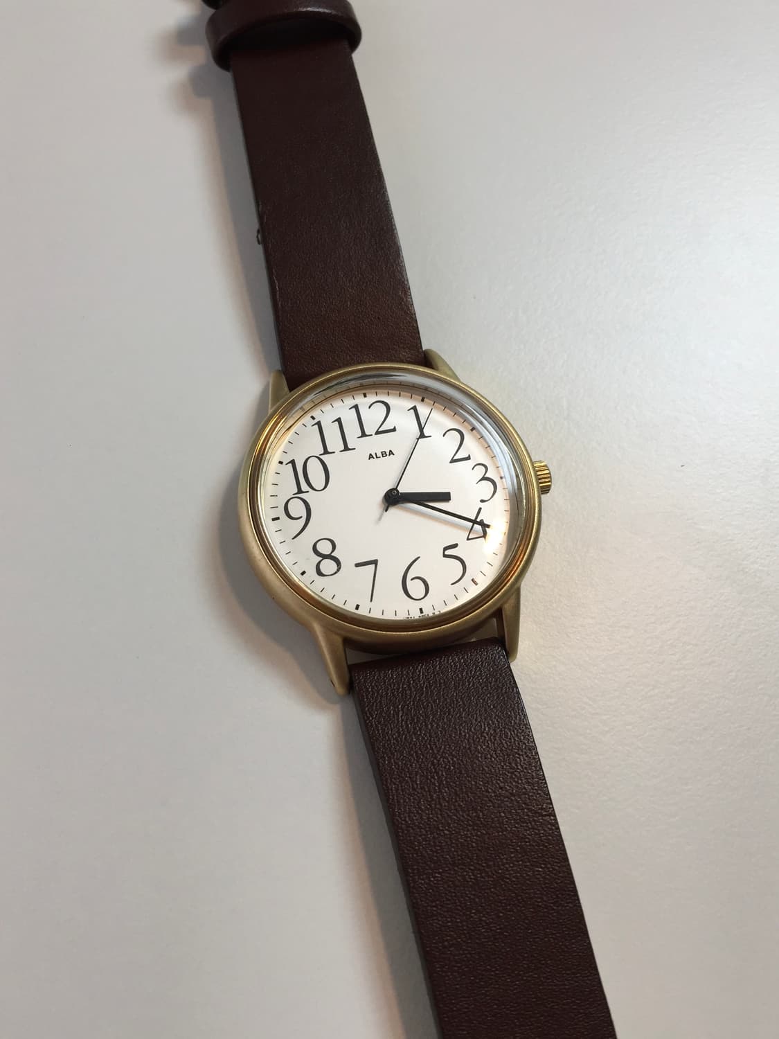 새상품 90s seiko alba arabic index gold 상품이미지4