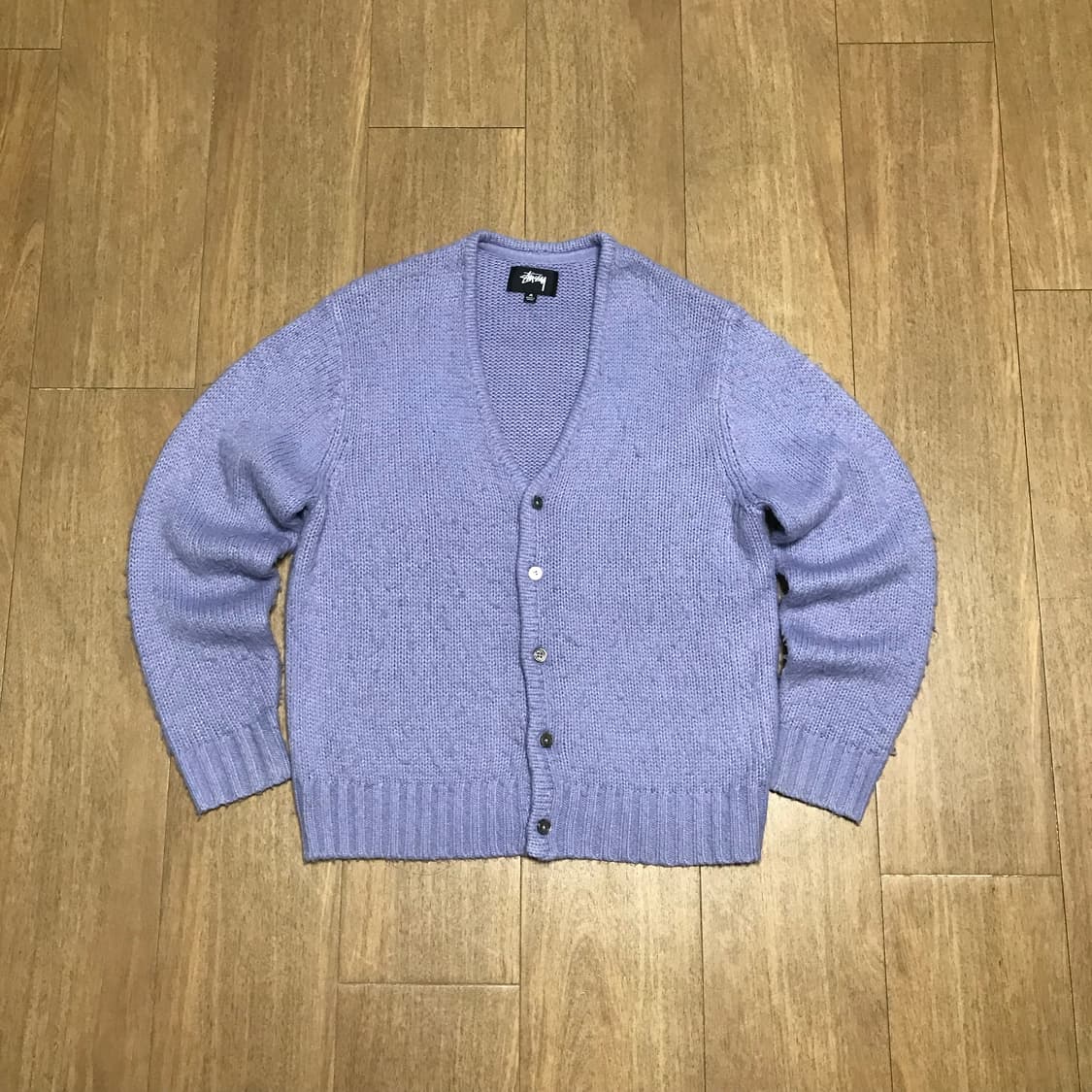 Stussy Brushed Cardigan Lavender 상품이미지1