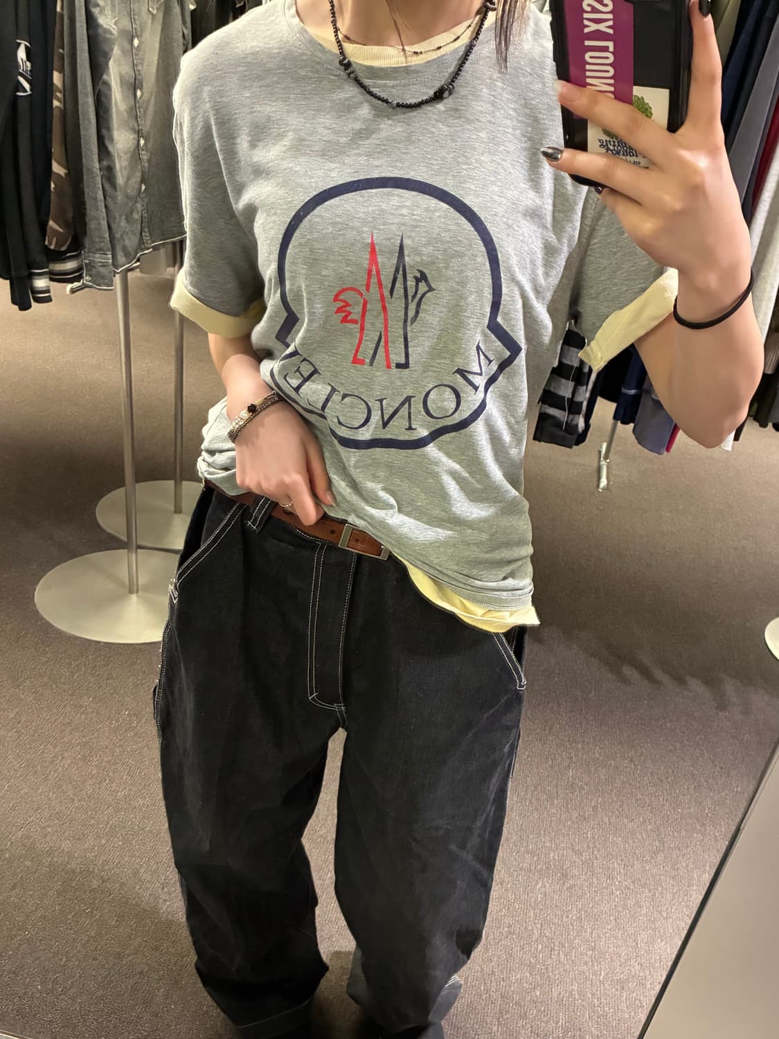 XL)Japanese vintage 남성 마린 그래픽 반팔 티셔츠(이염) 상품이미지7