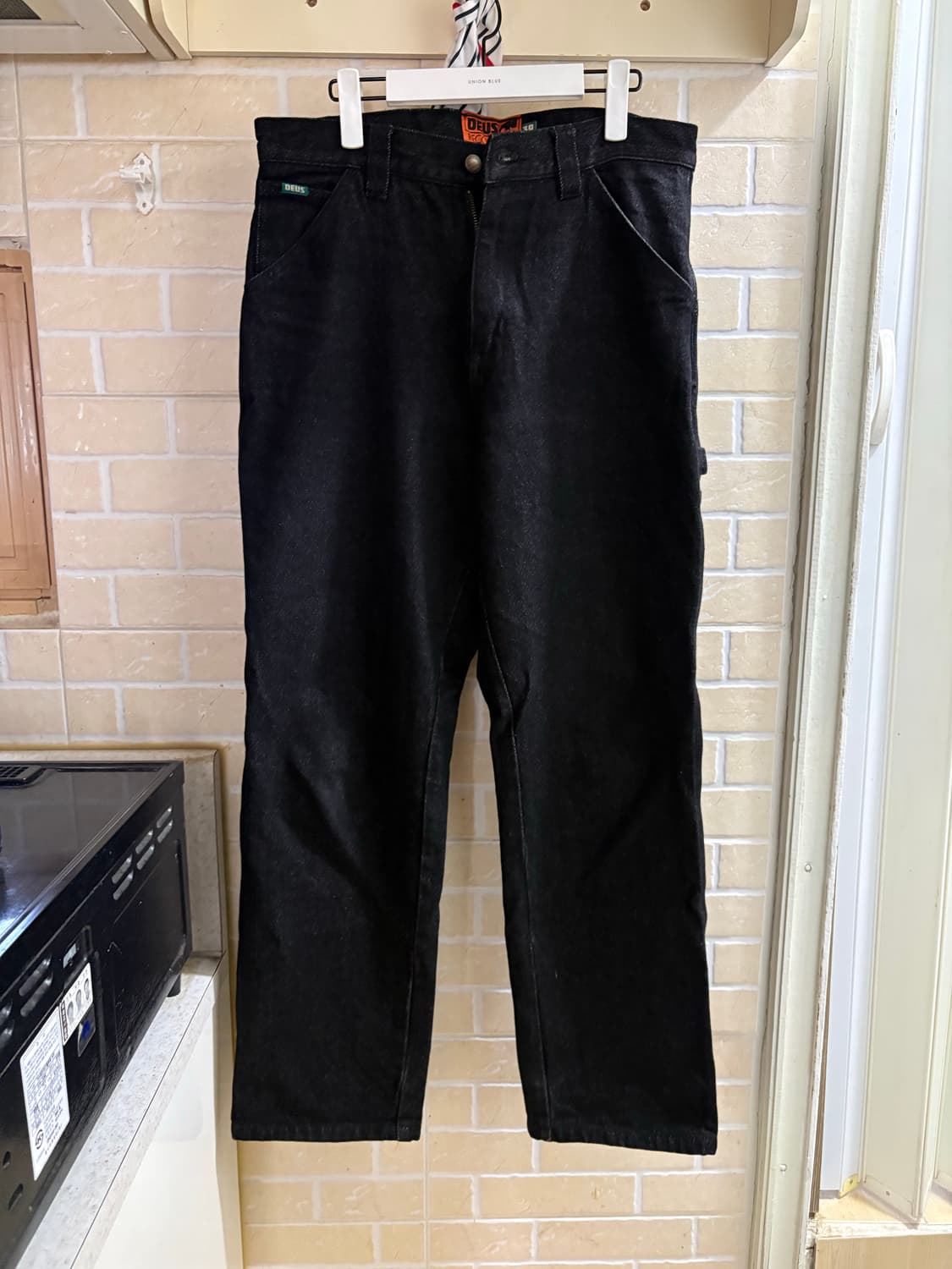 데우스엑스마키나 - 블랙 카펜터 데님 빅펠라 32사이즈 상품이미지1