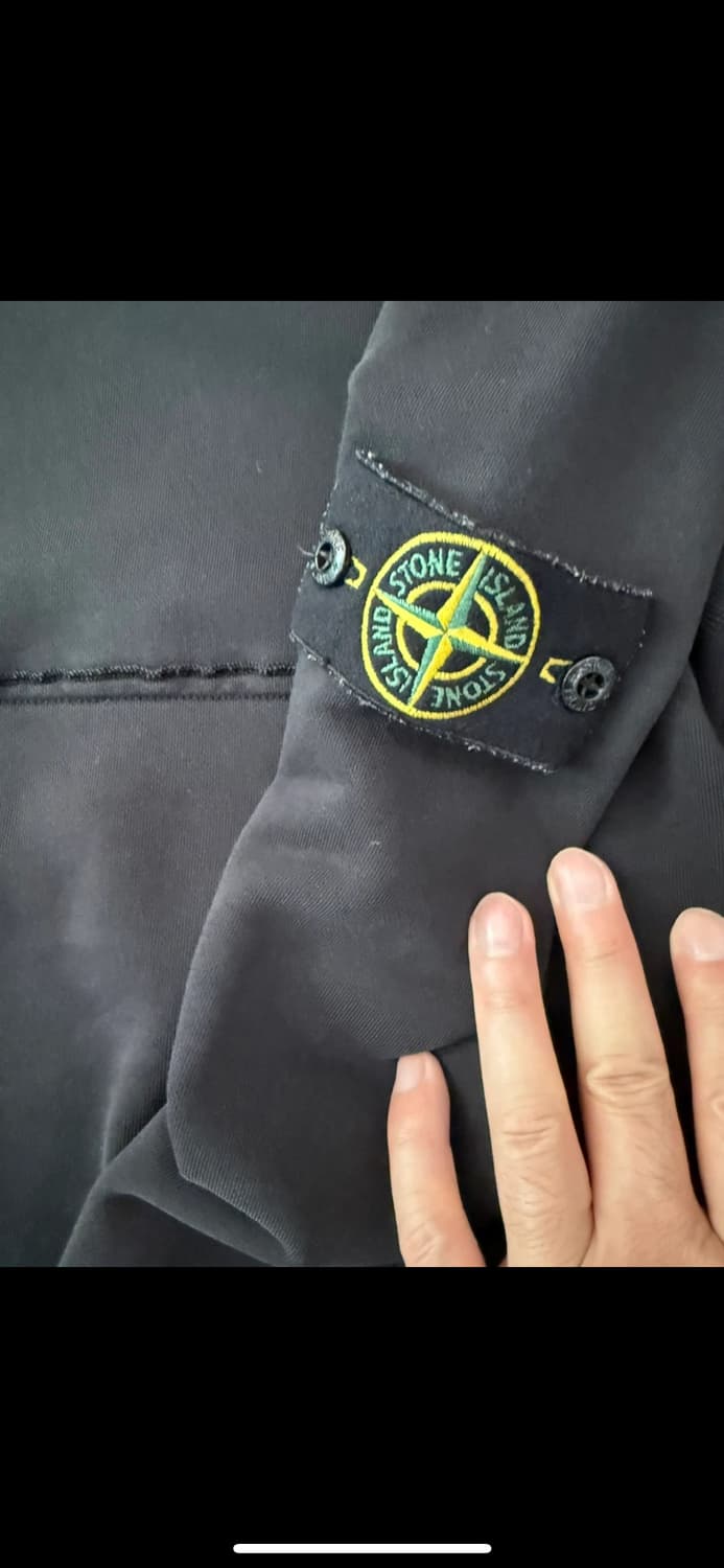 정품 스톤아일랜드 블랙 후드티 M 상품이미지3